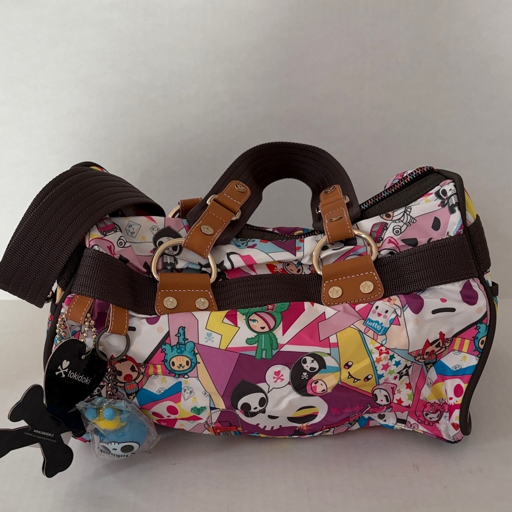Tokidoki Serena Geometric Girl Mini Duffle Bag – Rare Print!